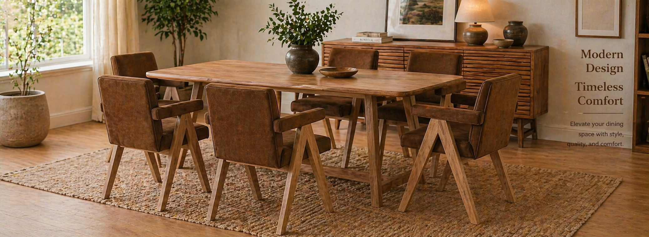 The Solid Wood Nordic Dining Set – Minimalist Elegance for the Modern Home - Image 4