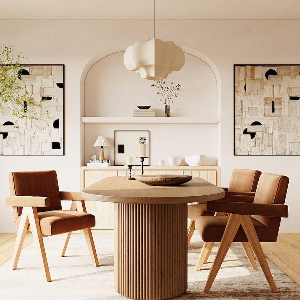 The Solid Wood Nordic Dining Set – Minimalist Elegance for the Modern Home - Image 2