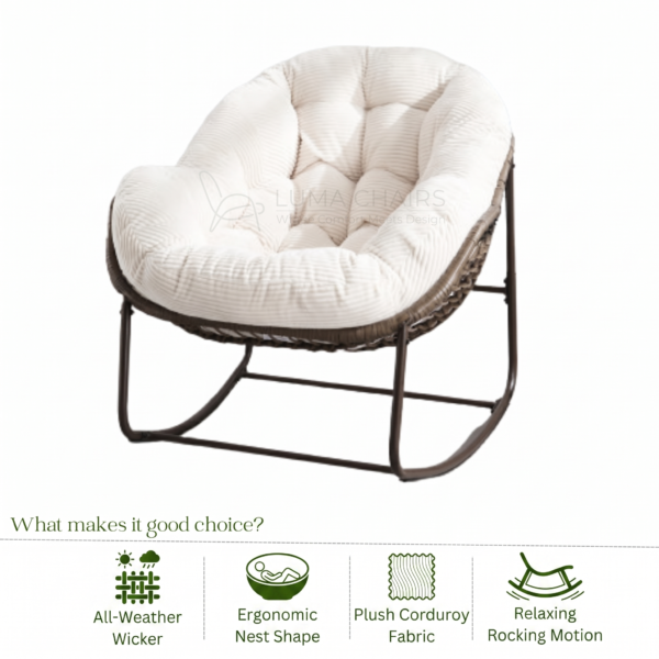 Extendable Rocking Leisure Chair for Living Room & Bedroom